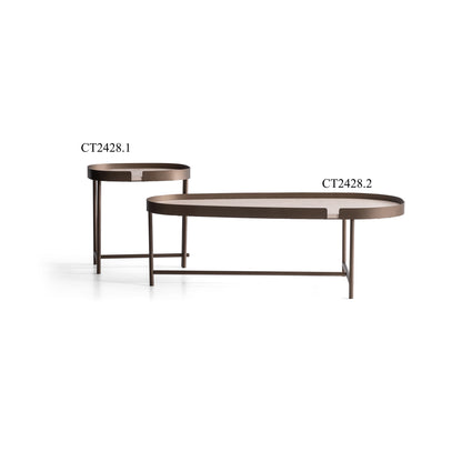 Couchtisch-Set Marmoroptik-Platte auf Messingoptik – CT2428 – Ahié
