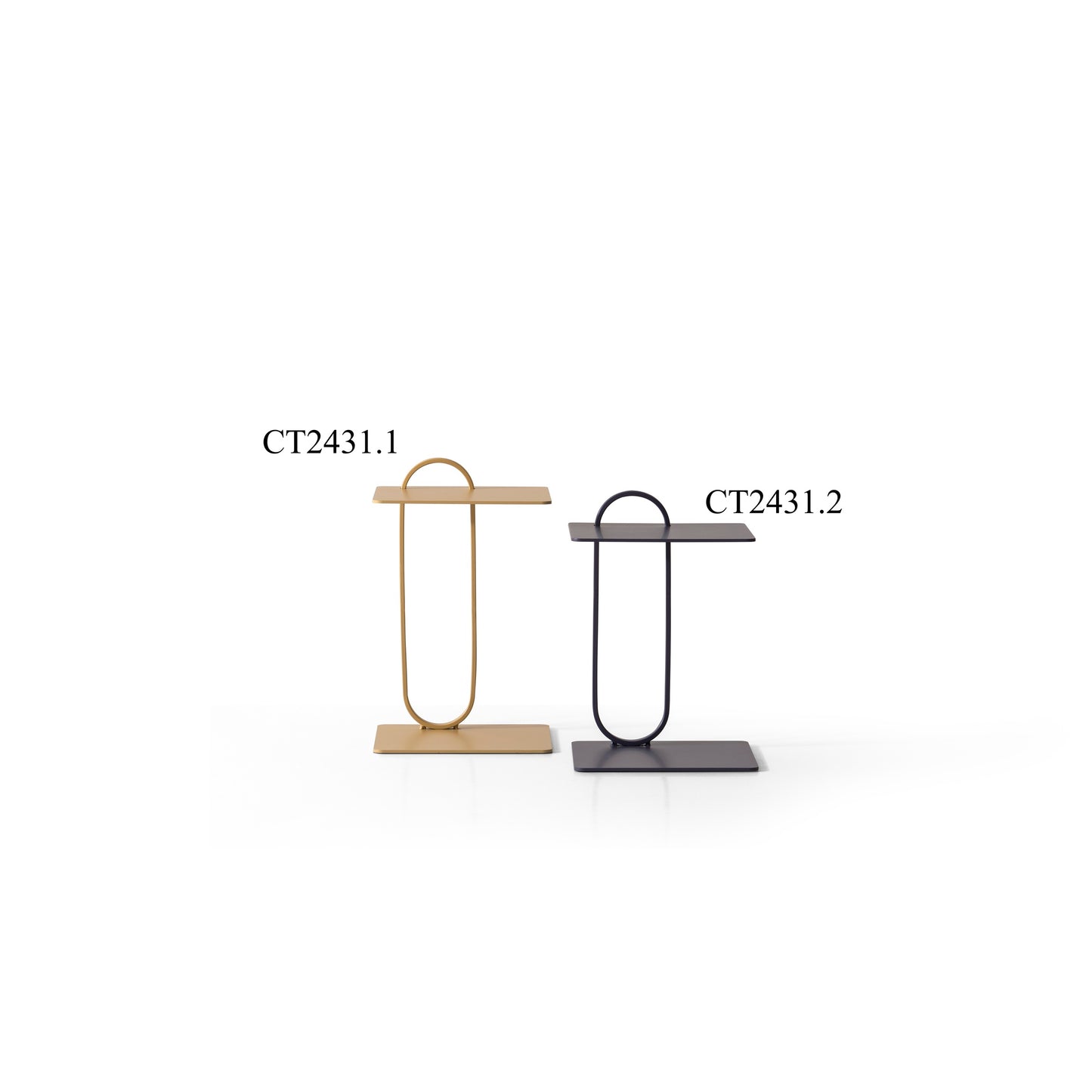 Beistelltisch-Set zylindrisch pulverbeschichtetes Metall – CT2431 – Ahié