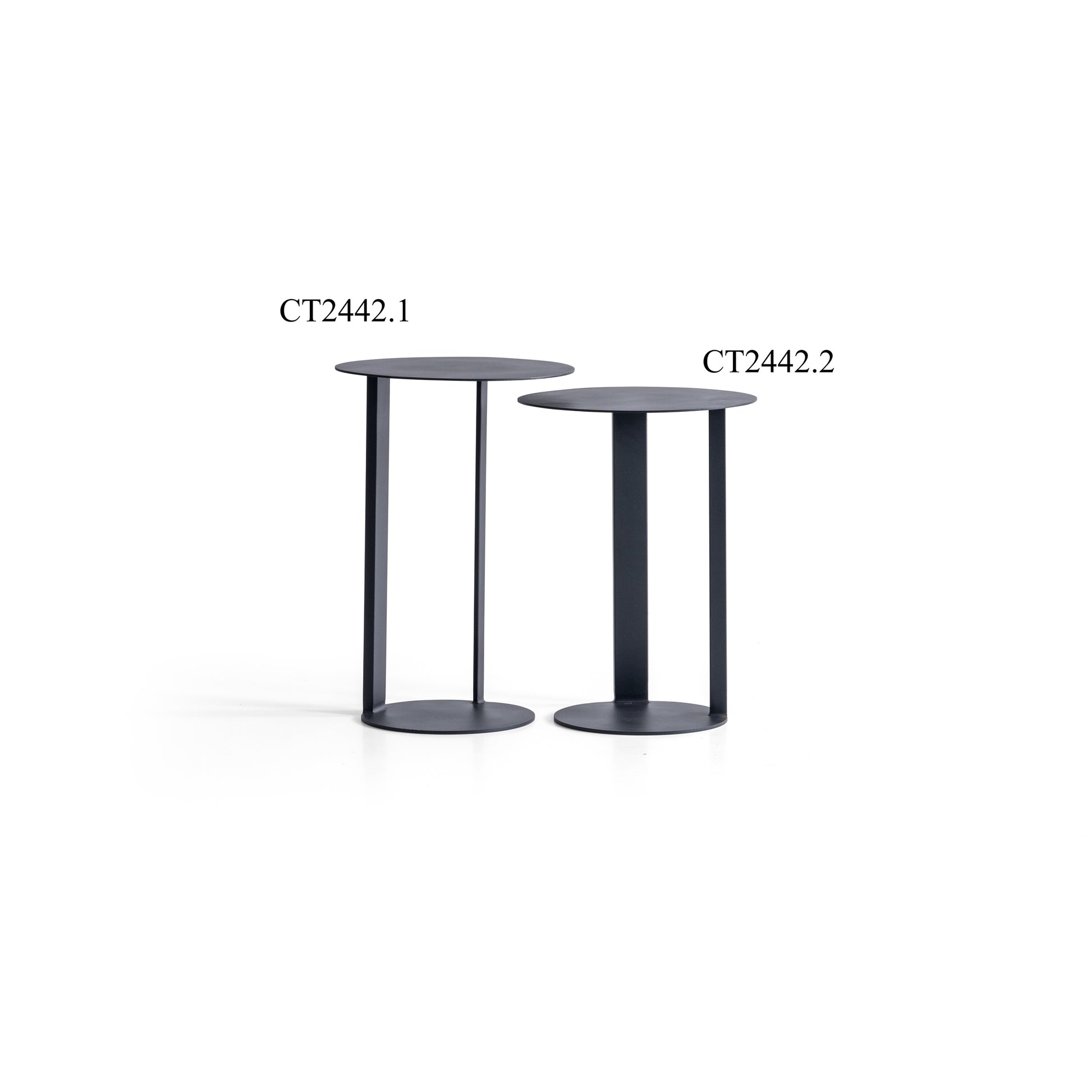 Beistelltisch-Set pulverbeschichtetes Metall zweiteilig – CT2442 – Ahié