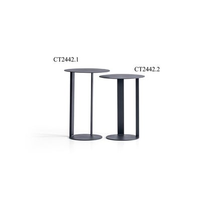 Beistelltisch-Set pulverbeschichtetes Metall zweiteilig – CT2442 – Ahié