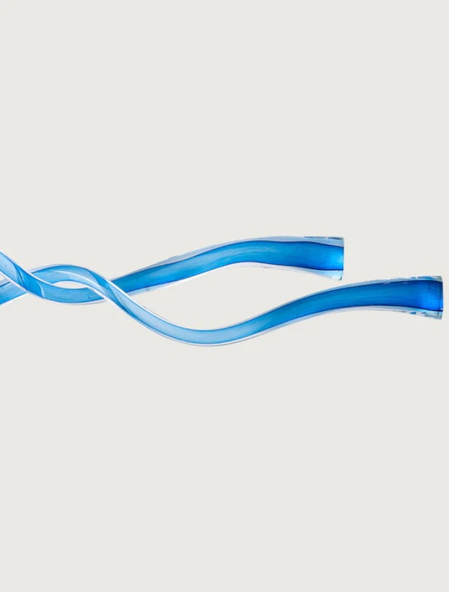 Gedrehte Glasspange in Blau – Ahié