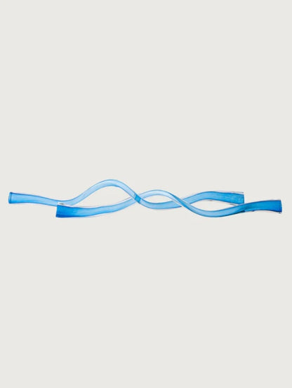 Gedrehte Glasspange in Blau – Ahié