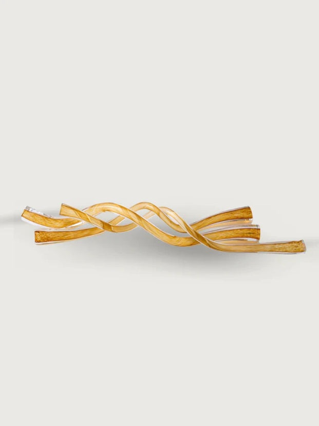 Gedrehte Glasspange in Amber – Ahié
