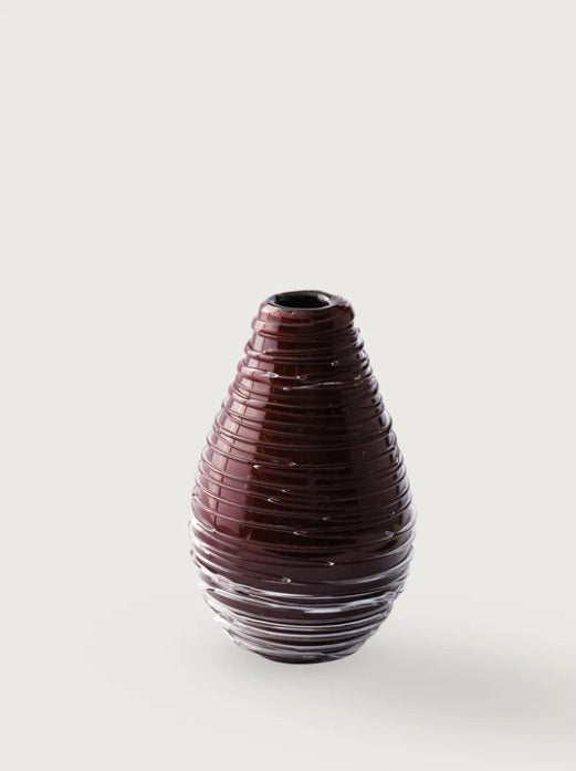 Gerippte Glasvasen 2er-Set – Ahié