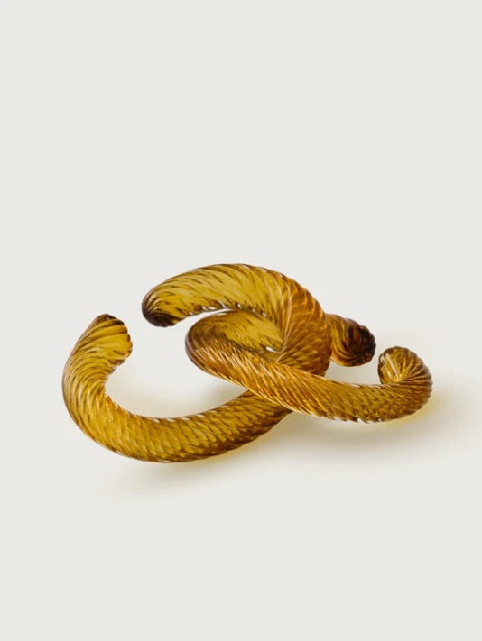 Muranoglas-Kette in Goldgelb – Ahié