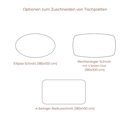 Esstisch mit Keramikplatte und Pulverlackfüssen – Ahié