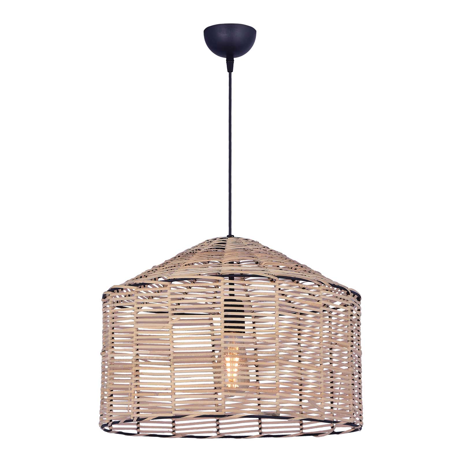 Pendelleuchte Rattan Hausform Korbgeflecht Esstisch Schweiz – Ahié
