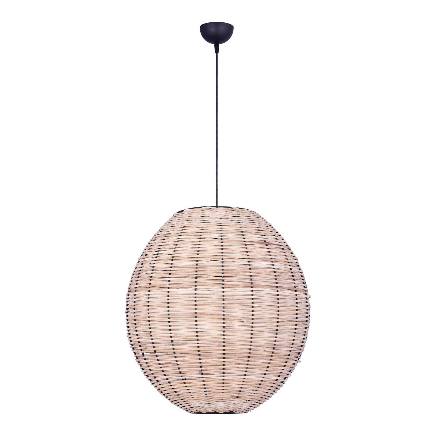 Pendelleuchte Rattan Korbschirm rund Esstisch Naturwerkstoff Schweiz – Ahié
