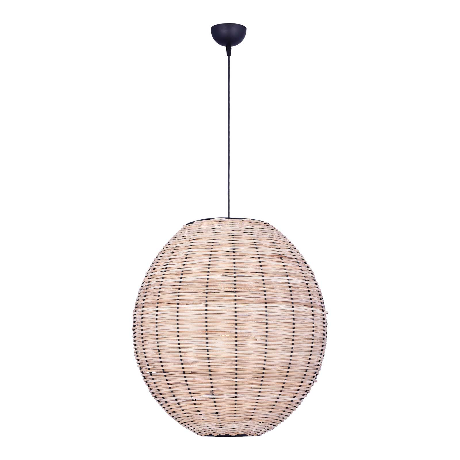 Pendelleuchte Rattan Korbschirm rund Esstisch Naturwerkstoff Schweiz – Ahié