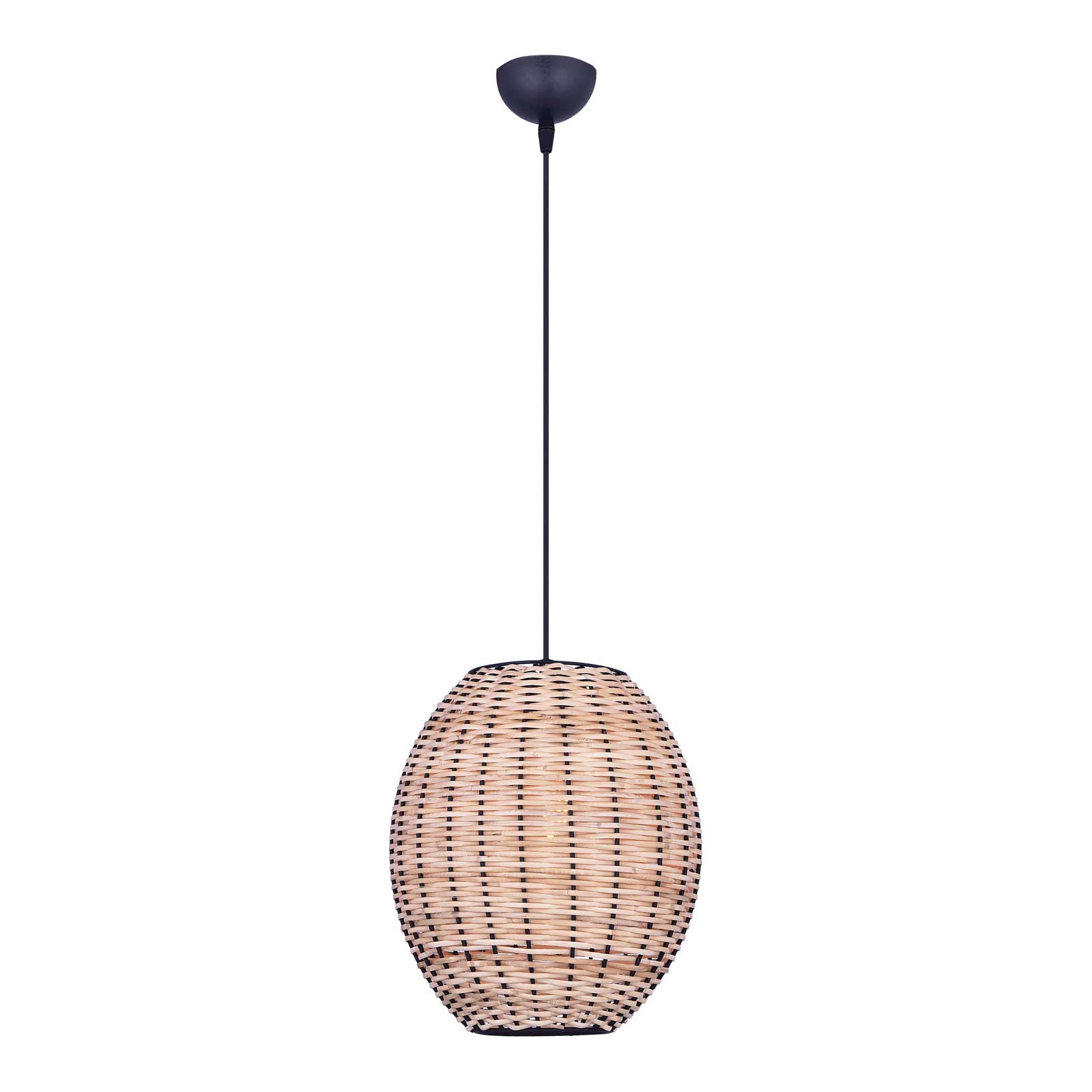 Pendelleuchte Rattan Korb kompakt oval Esstisch Gruppe Schweiz – Ahié