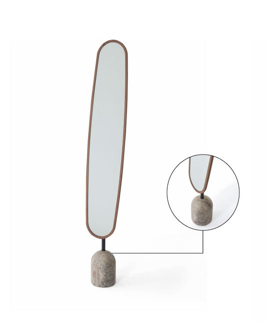 M1601 360° Spiegel mit Marmorbein