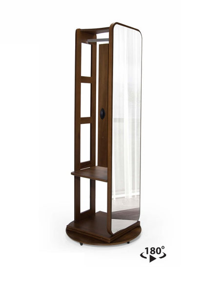 MD1504 180° Drehbarer Spiegel mit Kleideraufhängung