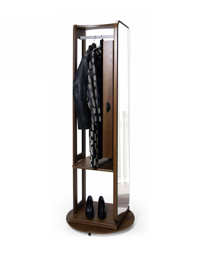 MD1504 180° Drehbarer Spiegel mit Kleideraufhängung