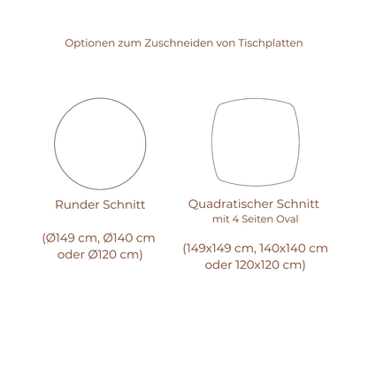 Runder Esstisch mit Keramikplatte – Ahié