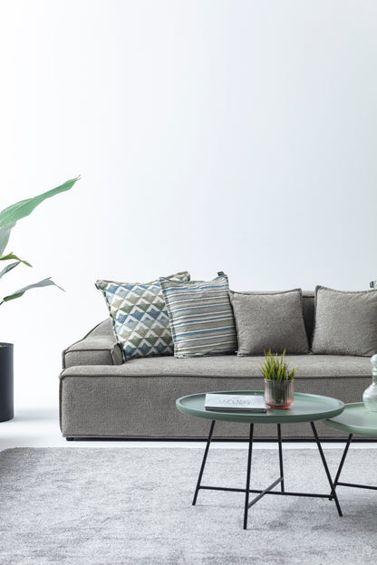 S0101 Stoffsofa in Grau