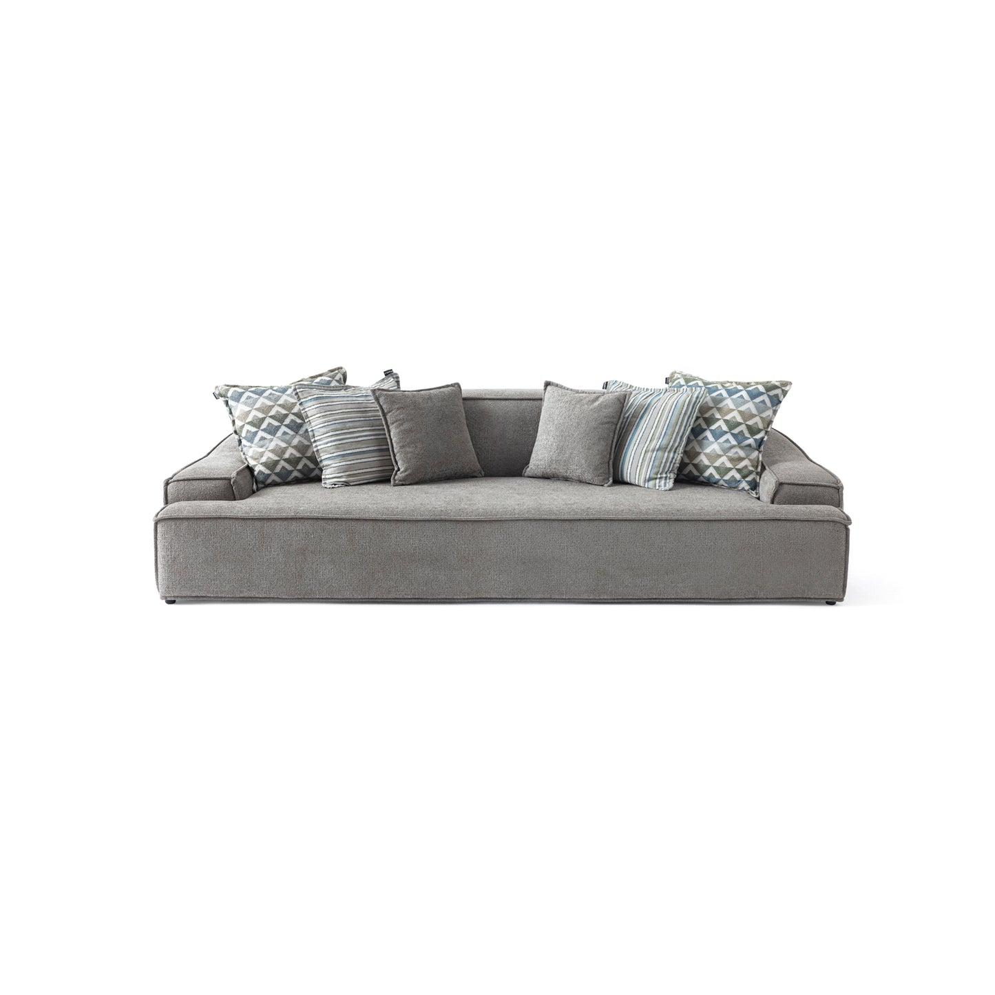 S0101 Stoffsofa in Grau