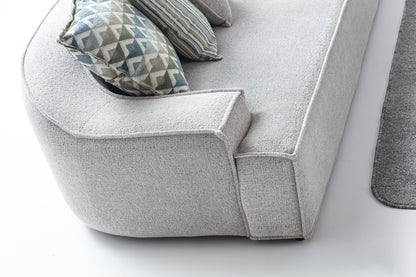 S0101 Stoffsofa in Grau
