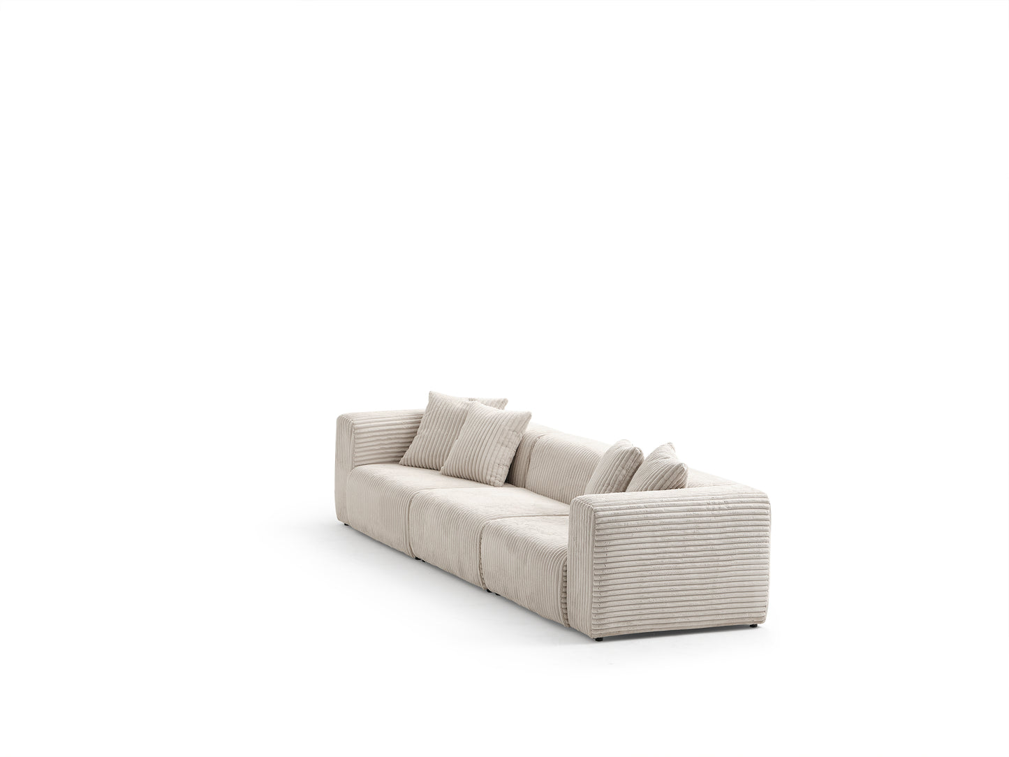 S0105 Cord-Stoffsofa in Beige