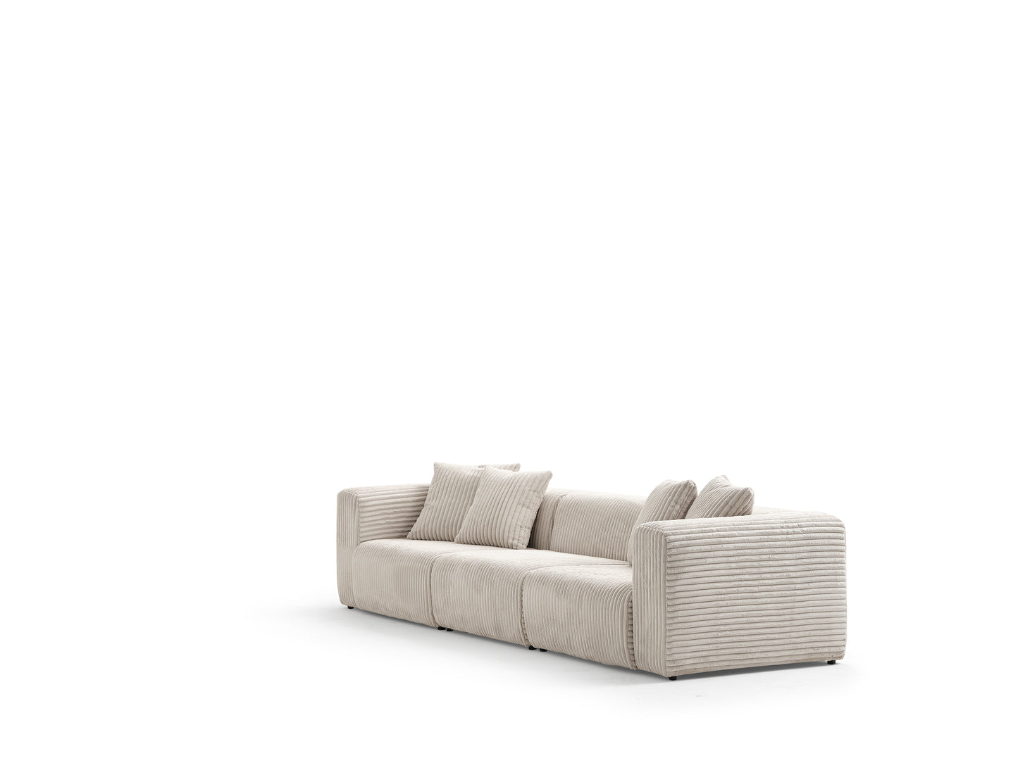 S0105 Cord-Stoffsofa in Beige
