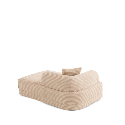 S0106 Ecksofa aus Feincord-Stoff