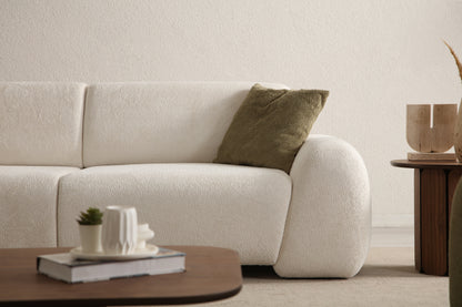 S0703 Gemütlichs Bouclé-Sofa