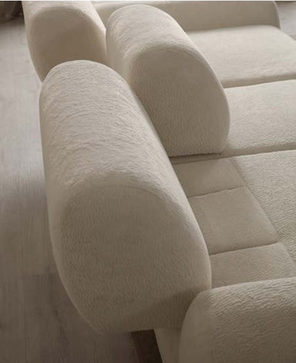 S0703 Gemütlichs Bouclé-Sofa
