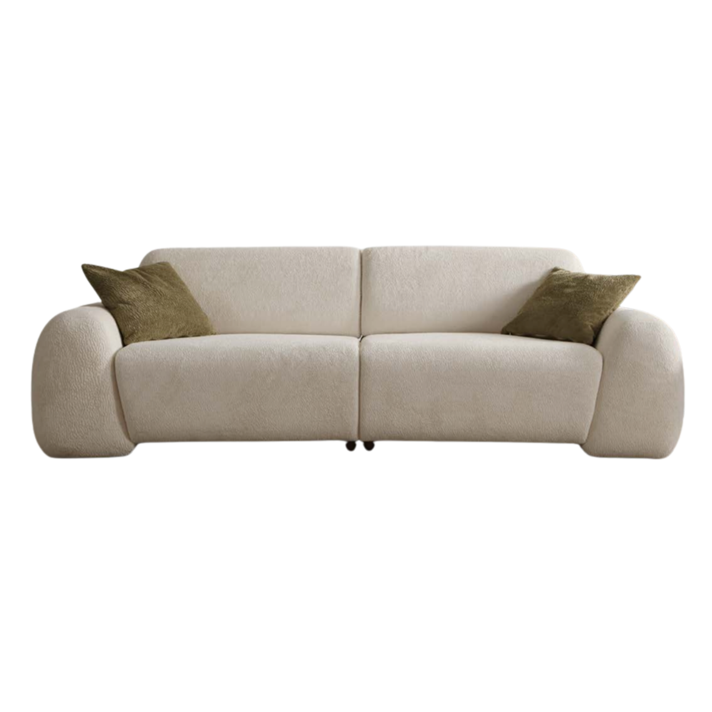 S0703 Gemütlichs Bouclé-Sofa