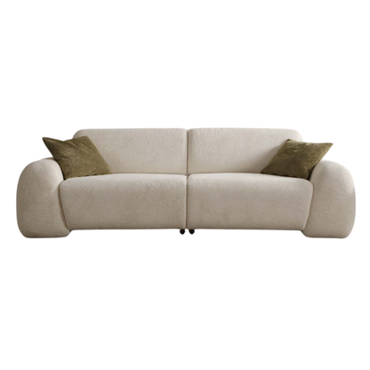 S0703 Gemütlichs Bouclé-Sofa