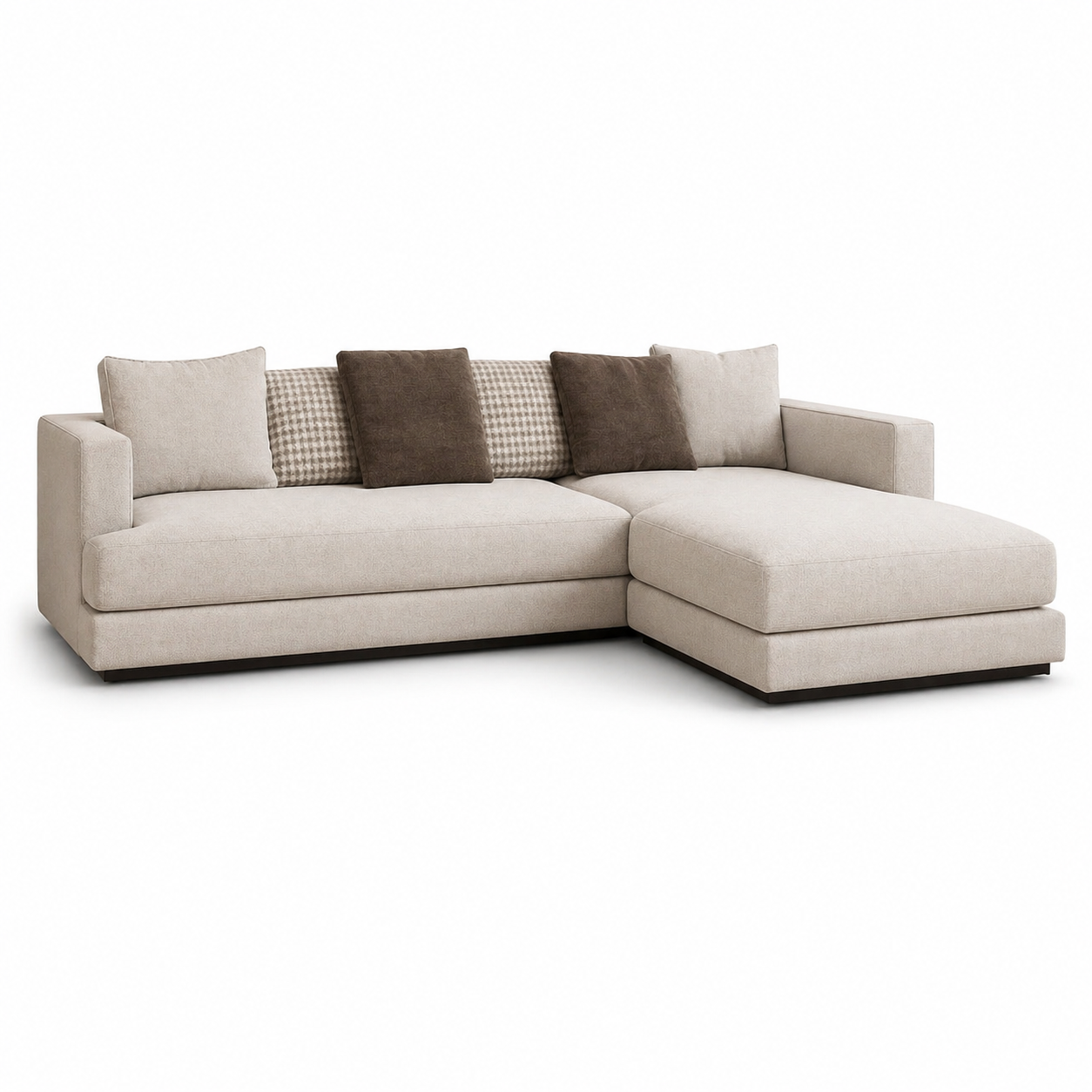 Ecksofa breite Eckpolsterung Stoff Wohnzimmer Schweiz – Ahié