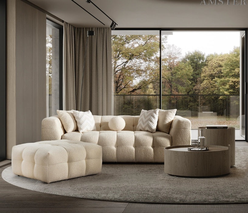 3-Sitzer Sofa mit klar gefasster Sitzkante – Ahié