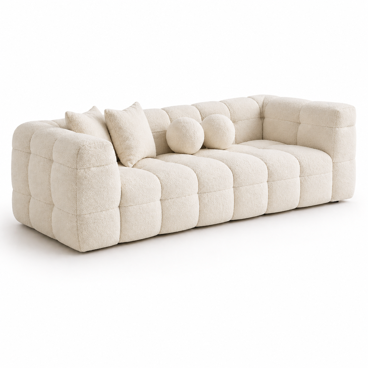 3-Sitzer Sofa gefasste Sitzkante Multiplex Buche Stoff Wohnzimmer Schweiz – Ahié