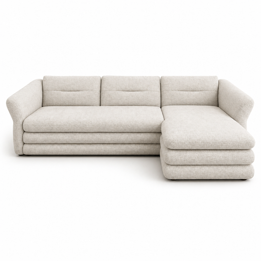 Sofa sichtbare Polstergliederung Multiplex Buche Stoff Wohnzimmer Schweiz – Ahié