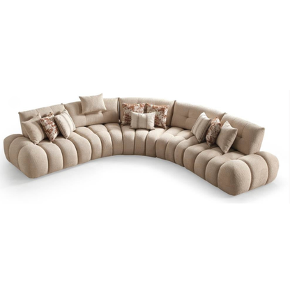 Ecksofa Eckpolsterung Lounge-Element Multiplex Buche Stoff Schweiz – Ahié