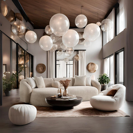 Ecksofa mit niedrig gehaltenen Rückenpolstern