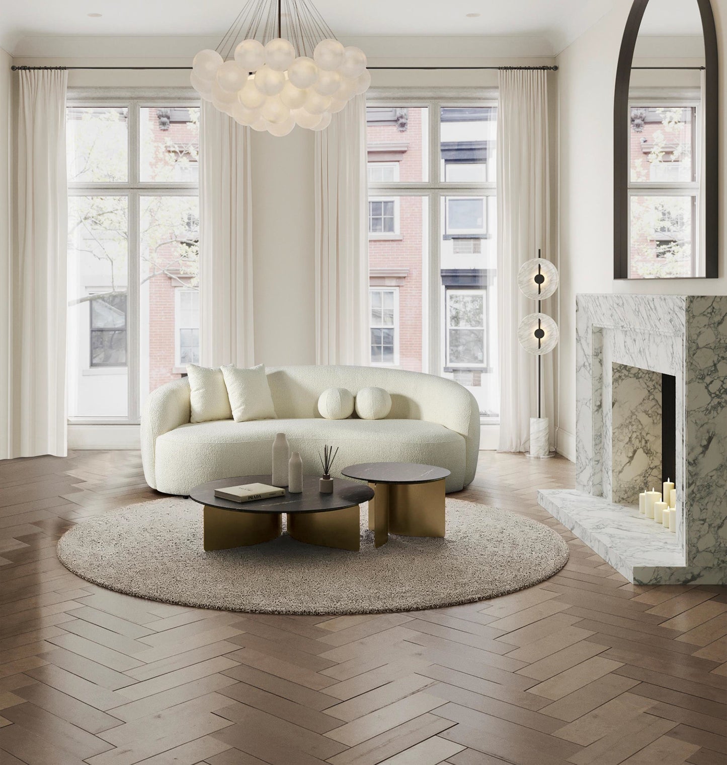 3-Sitzer Sofa mit offen angelegter Sitzfläche – Ahié