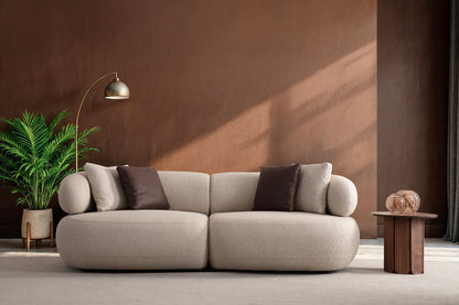 3-Sitzer Sofa mit weich aufgebauschtem Polstervolumen – Ahié