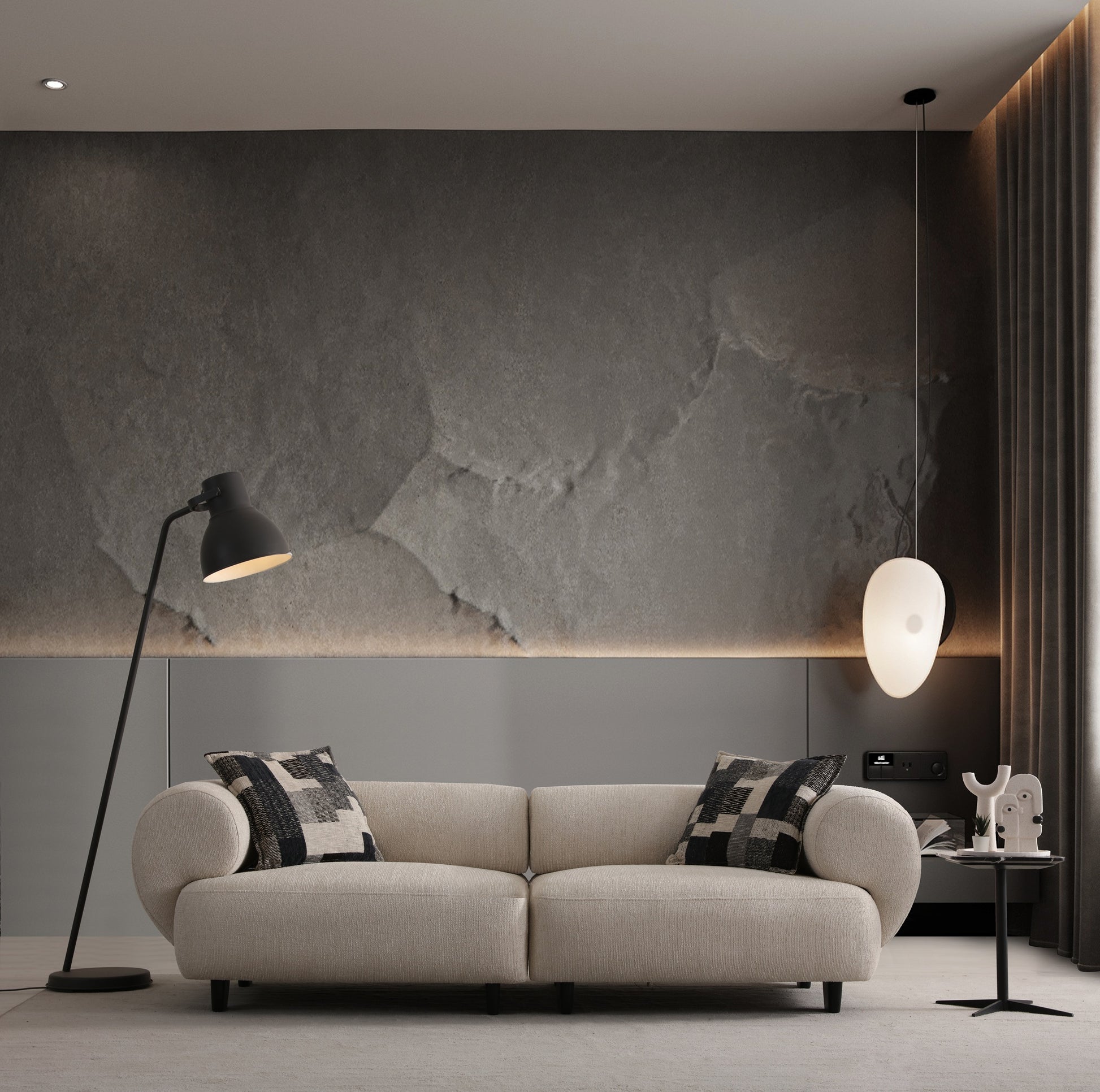 3-Sitzer Sofa mit langer Sitzbahn – 3