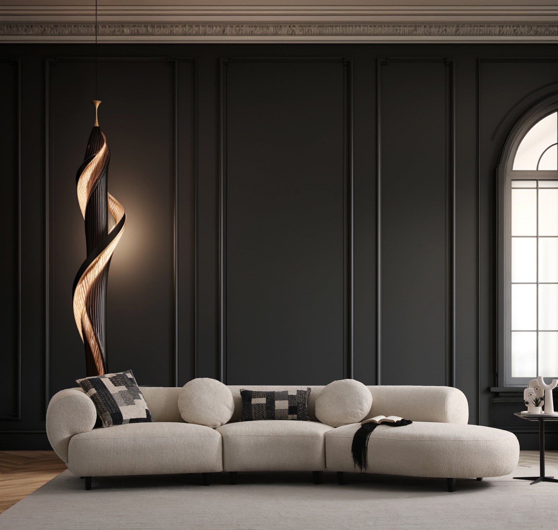 4-Sitzer Sofa mit langer Sitzbahn – Ahié