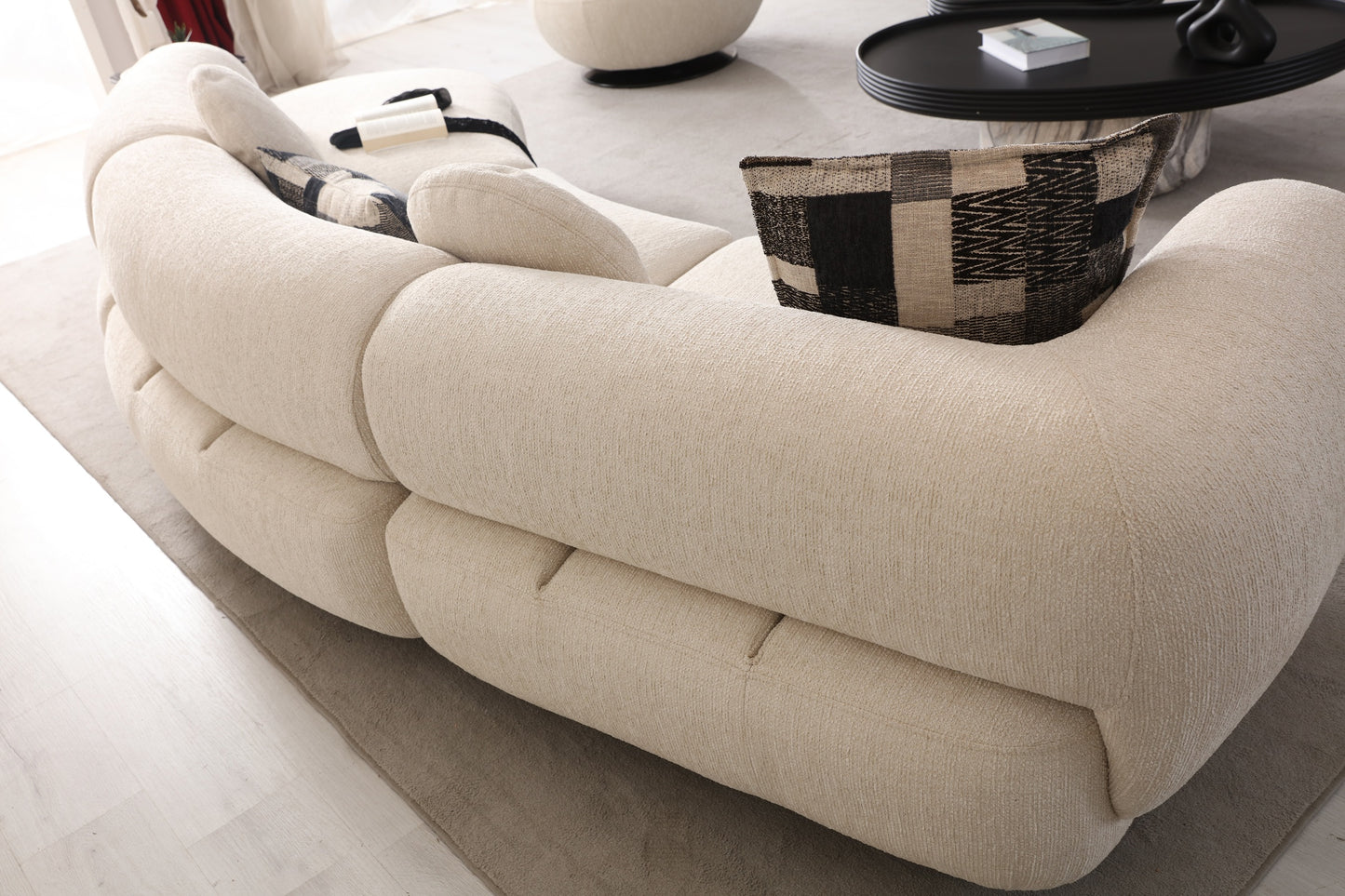 4-Sitzer Sofa mit langer Sitzbahn – Ahié
