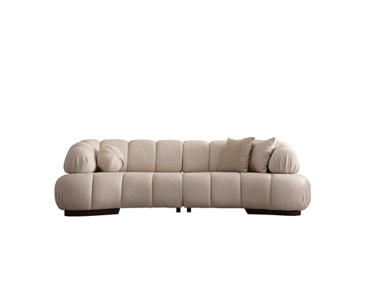 3-Sitzer Sofa mit seitlich deutlich gepolsterten Armlehnen