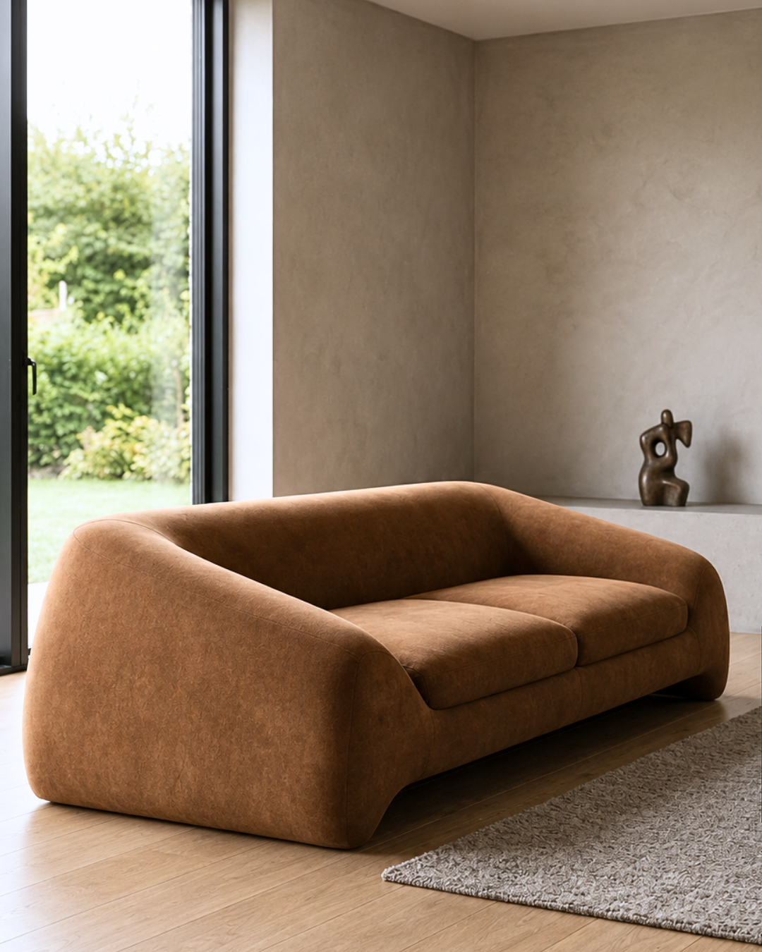 3-Sitzer Sofa mit durchgehender Rückenpolsterung
