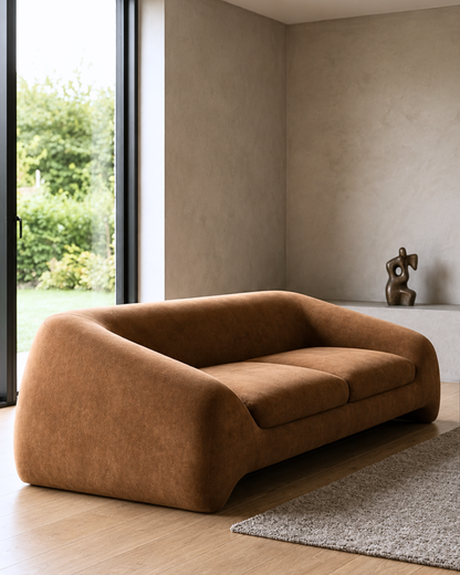 3-Sitzer Sofa mit durchgehender Rückenpolsterung