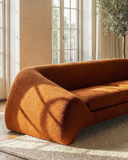 3-Sitzer Sofa mit durchgehender Rückenpolsterung