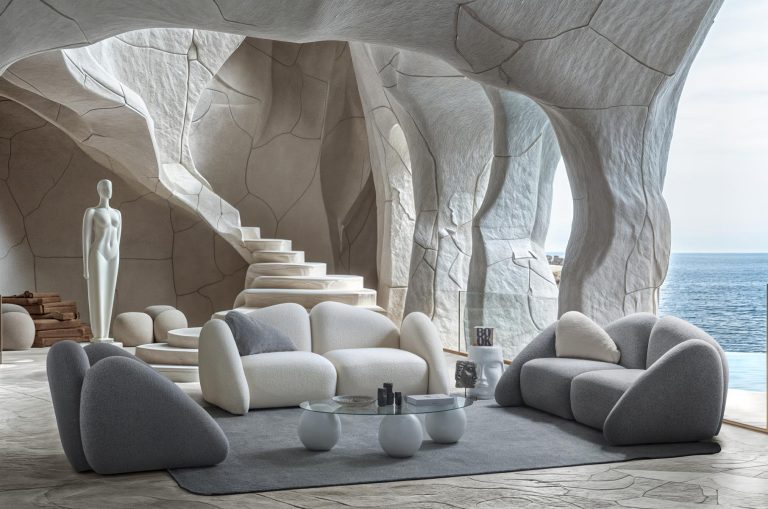 2-Sitzer Sofa mit weich aufgebauschtem Polstervolumen