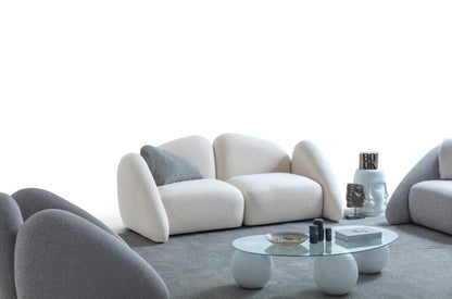 2-Sitzer Sofa mit weich aufgebauschtem Polstervolumen