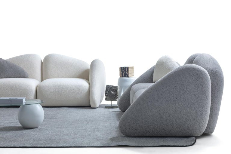 2-Sitzer Sofa mit weich aufgebauschtem Polstervolumen