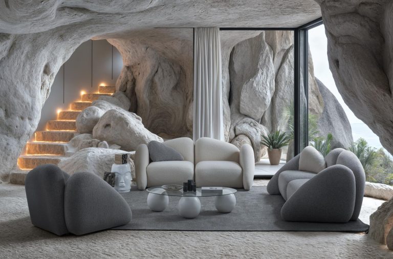 2-Sitzer Sofa mit weich aufgebauschtem Polstervolumen