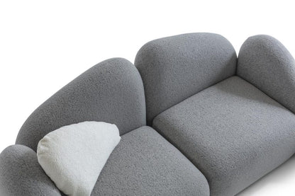 2-Sitzer Sofa mit weich aufgebauschtem Polstervolumen