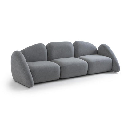 3-Sitzer Sofa mit weich aufgebauschtem Polstervolumen und langer Sitzbahn in Variante 1 – Ahié