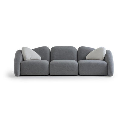 3-Sitzer Sofa mit weich aufgebauschtem Polstervolumen und langer Sitzbahn in Variante 1 – Ahié
